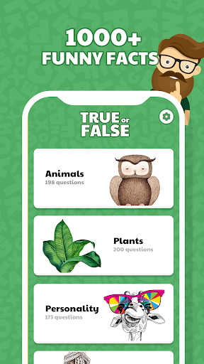 Android application True or False Quiz App screenshort