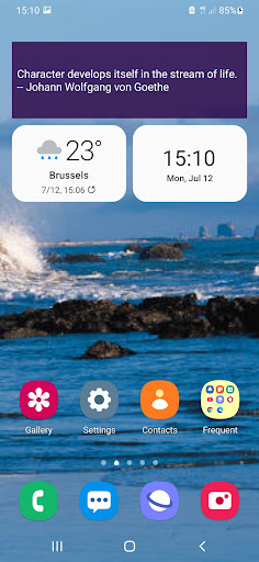 My Inspiration widget Screen 2