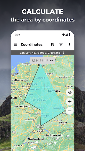 Screenshot of GPS Coordinates Locator Map