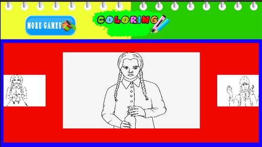 Wednesday Addams-Coloring book