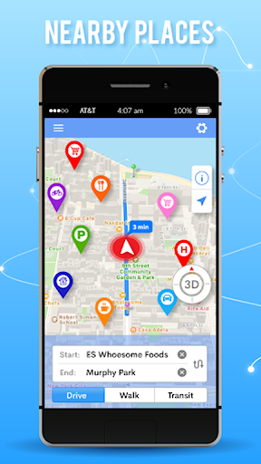 GPS Maps, Directions & Routes Screen 3