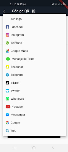 Generador QR Screen 3