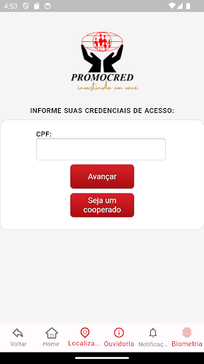 Android application Promocred screenshort