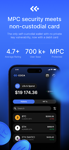 Android application COCA: Crypto and DeFi screenshort