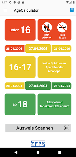 Android application AgeCalculator screenshort