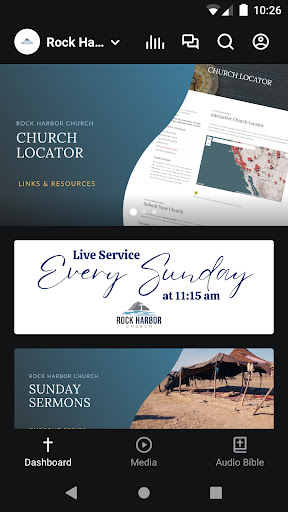 Android application Rock Harbor Church, CA screenshort