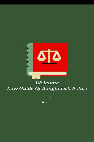 Android application Law Guide Of Bangladesh Police screenshort