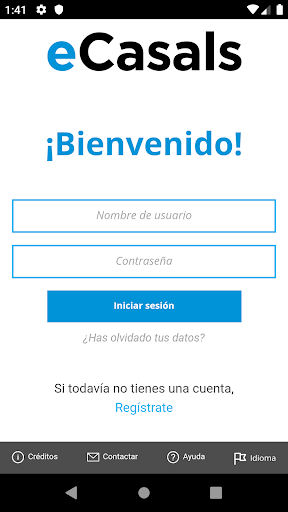 Android application eCasals Off-line screenshort