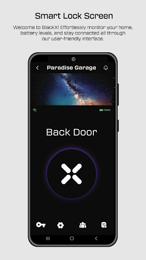 Android application Black X screenshort