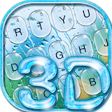 3D Glass Water Drop Keyboard Theme icon