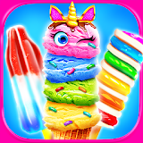 Rainbow Unicorn Glitter Ice Cream - Cooking Games icon