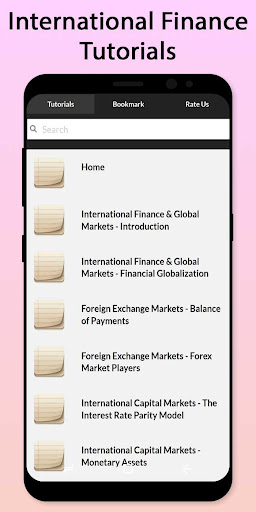 Android application Easy International Finance Tut screenshort