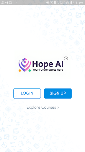 Android application Hope AI screenshort