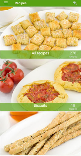 Android application Unsweet Baking screenshort