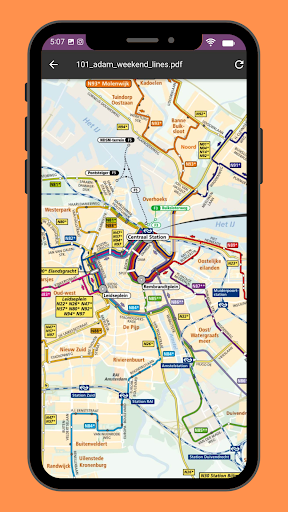 Amsterdam Metro & Tram Map Screen 3