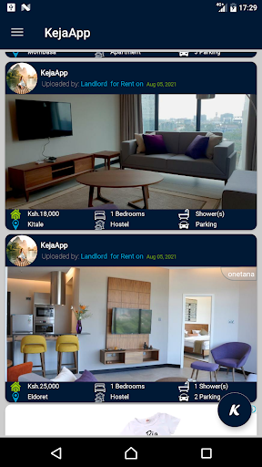 Android application KejaApp Real-estate screenshort