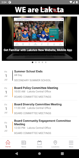 Android application Lakota Local School District screenshort