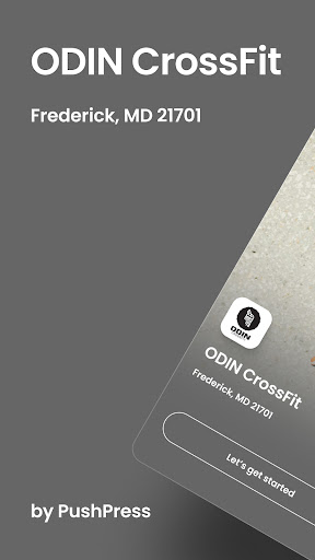 Android application ODIN CrossFit screenshort