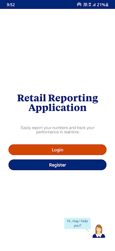 Android application Retail Reporting Tool screenshort