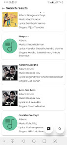 Captura de Pantalla 5 Malayalam Song Lyrics App android