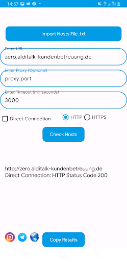 HostChecker Screen 3