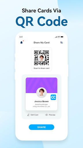 Screenshot of CamCard-Transcribe Voice Notes