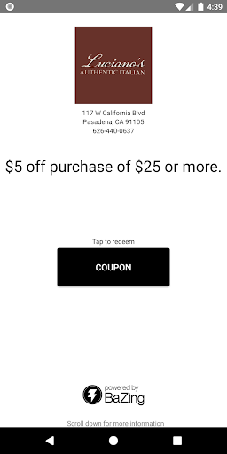 E-Central Credit Union E-Perks Screen 2