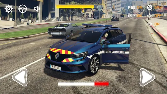 Car Renault RS: Police Driver