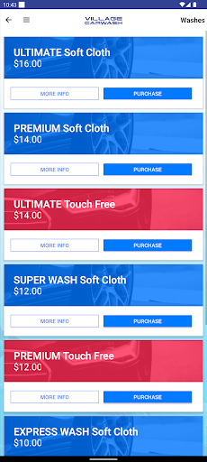 Village Car Wash Screen 3