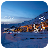 Grenoble weather widget/clock icon