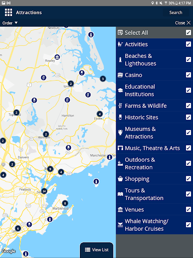 Screenshot of Visit North of Boston!