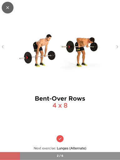 Screenshot of Barbell Workouts and Exercises