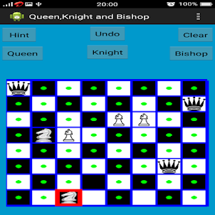 Chess Queen,Knight and Bishop