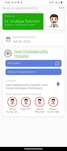 ISSIA CARE Screen 2