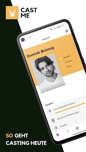Android application CAST ME - Talents screenshort