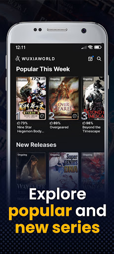 Android application Wuxiaworld screenshort