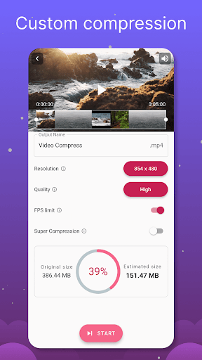Videos & Movies Compressor Screen 3