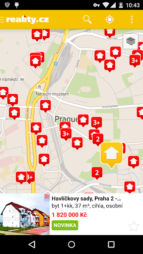 Android application reality.cz screenshort