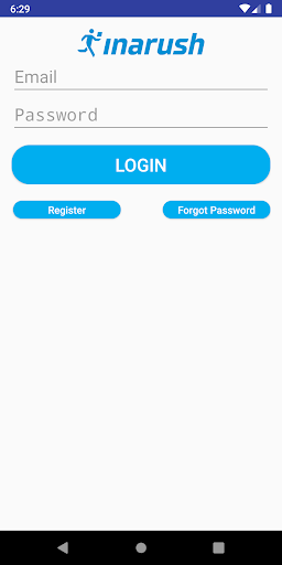 InaRush Driver App Screen 3