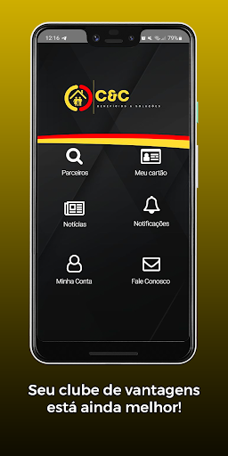 Android application C&C Benefícios e Soluções screenshort
