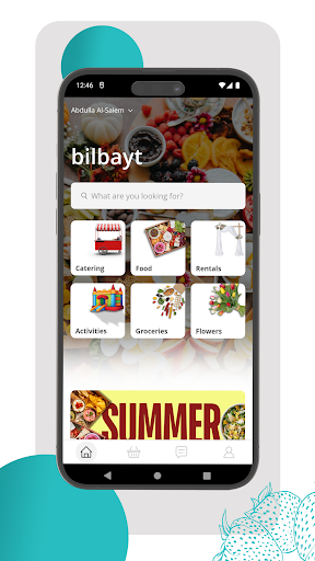 Android application Bilbayt - Food & Catering screenshort