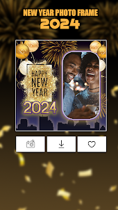 New Year 2024 photo frames