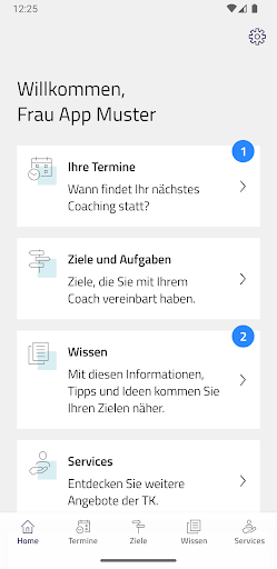 Android application TelefonCoach screenshort