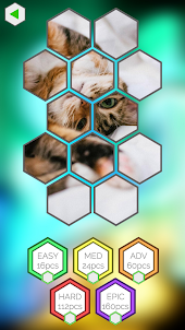 ジグソーパズルゲーム猫と子猫