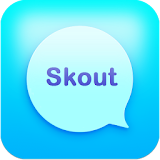 Messenger chat and Skout talk icon