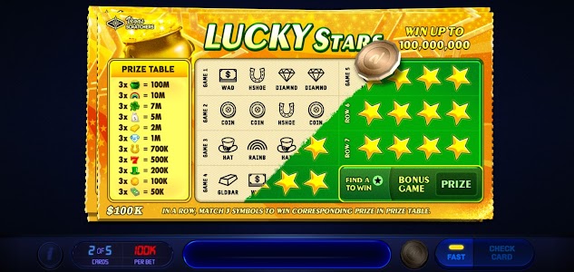 Vegas Lottery Scratchers Unknown