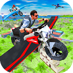 Cover Image of Download Flying Bike Game Simulator 3D  APK