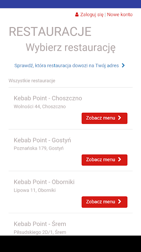 Android application Kebab Point screenshort