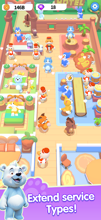 Game screenshot My Animal Hotel: Idle game apk download