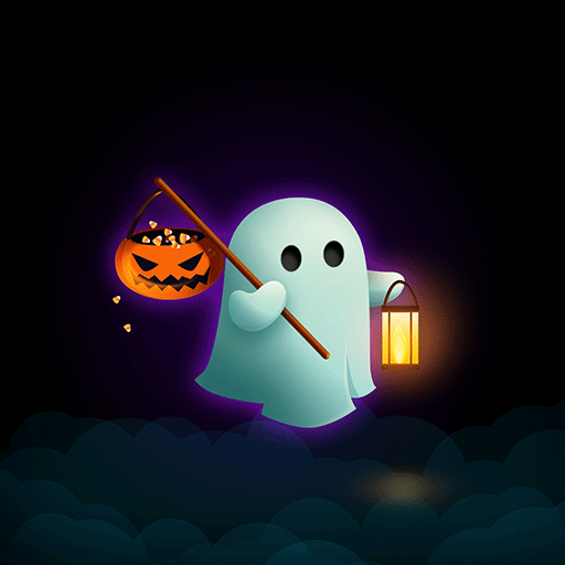 Ghost Holding Lamp - Wallpaper logo